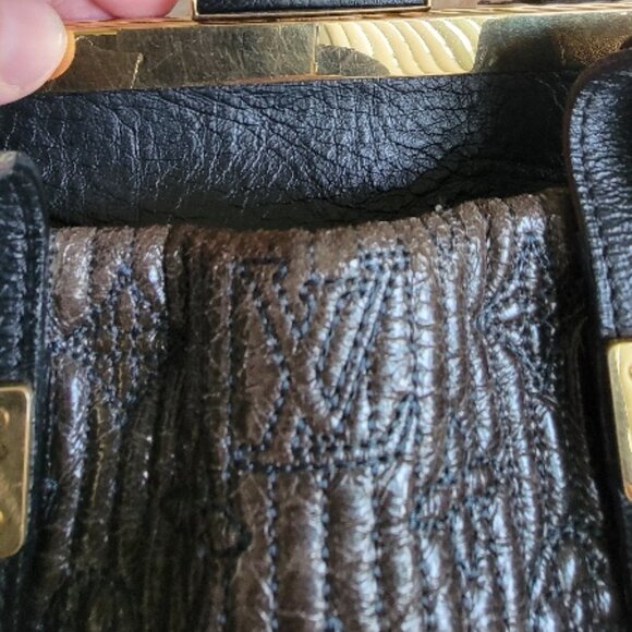 Louis Vuitton Motard  Bike Leather Fall/Winter Collection Black Leather Handbag - Picture 8 of 14